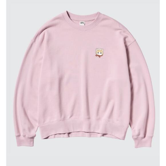 Mofusand Uniqlo Collab Printed Embroidered Sweatshirt in Pink S - Picture 2 of 8